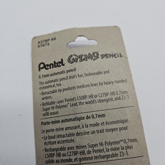 Pentel Gizmo Y2K Mechanical Pencil Automatic 0.7 mm A37 Made in Japan Vintage - Picture 4 of 4